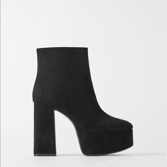 Zara Shoes - Platform heeled ankle boots